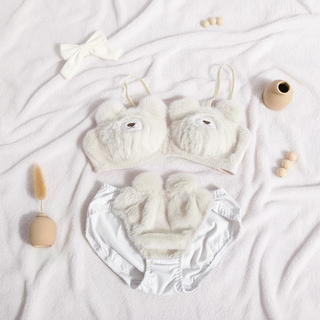 Fluffy Teddy Lingerie Set