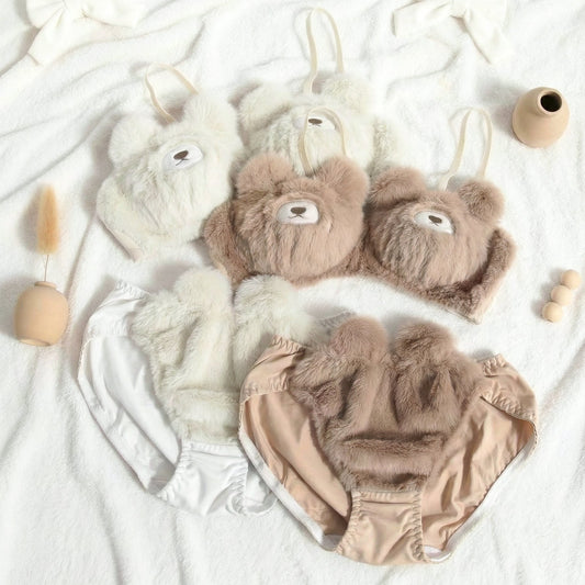 Fluffy Teddy Lingerie Set